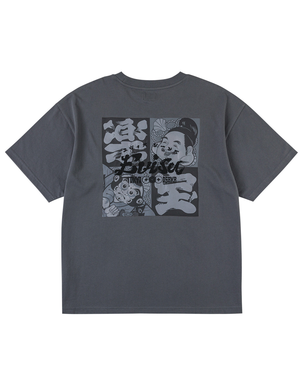 佛頭風箏達摩方巾印花T恤