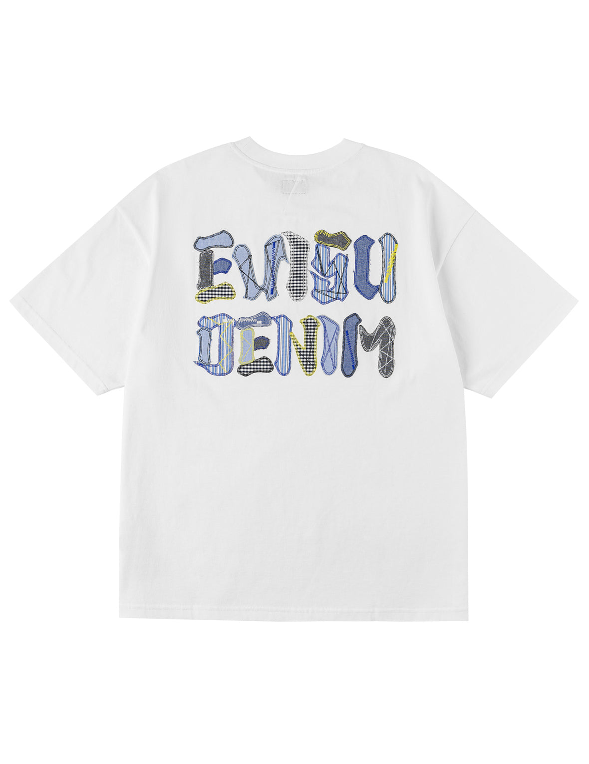 多材質拼貼標誌T恤