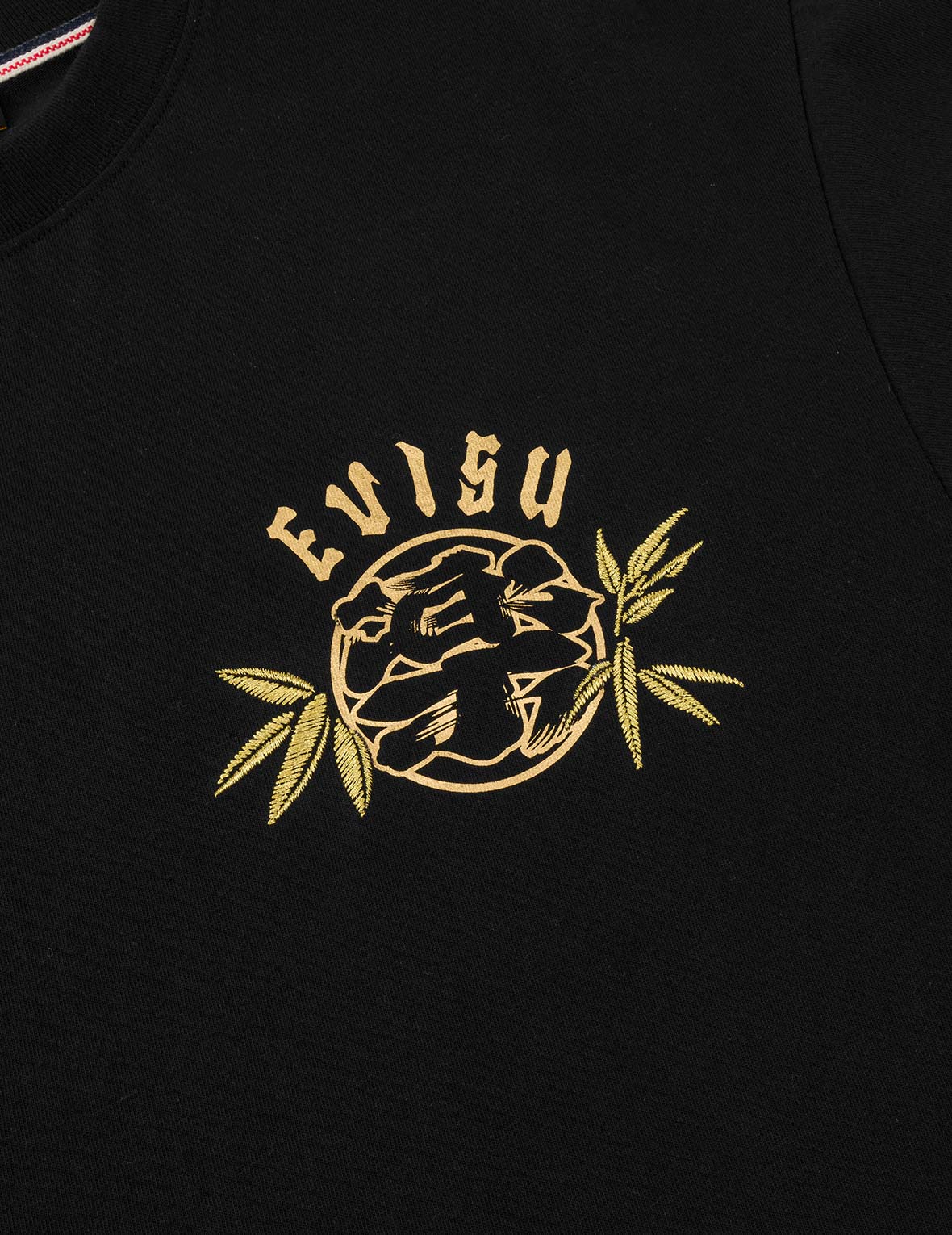 漢字雙豹子印花T恤