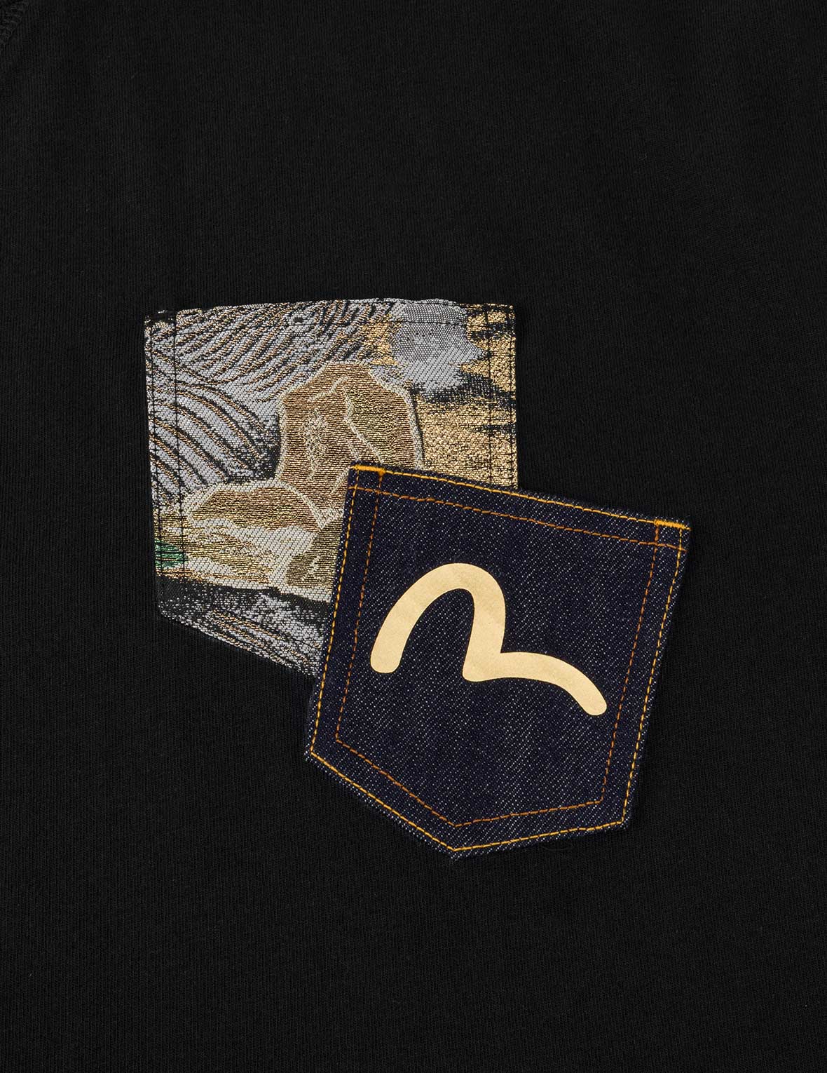 織錦貼袋短袖T恤