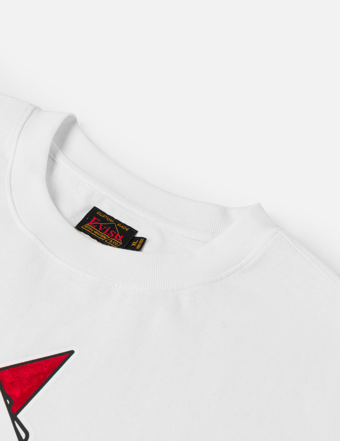 撲克王牌植絨星T恤 - 白