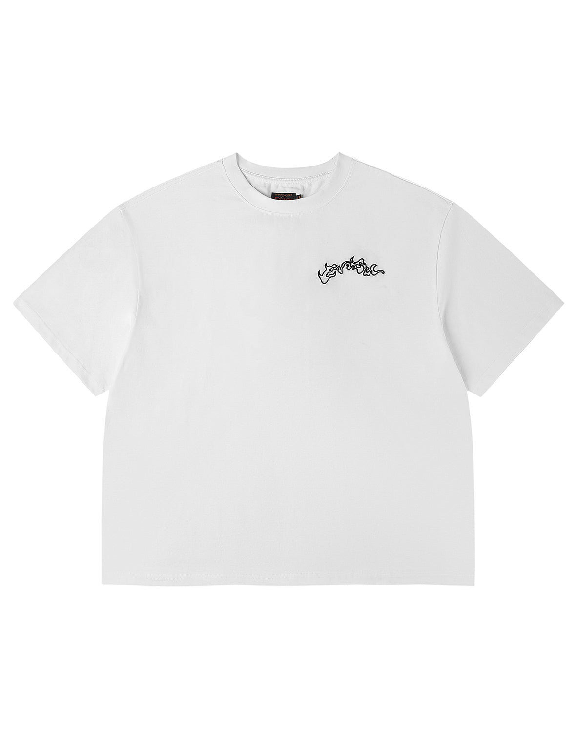 Skull Samurai Embroidery T-shirt
