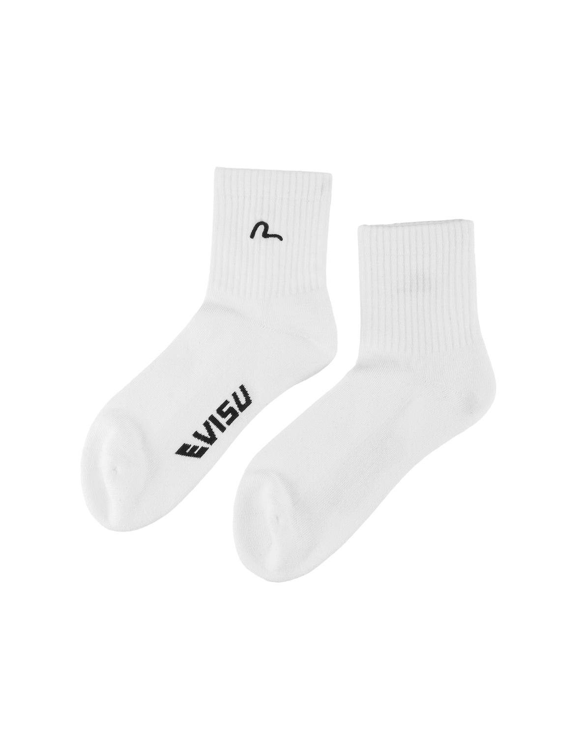 Seagull Embroidery Mid Socks