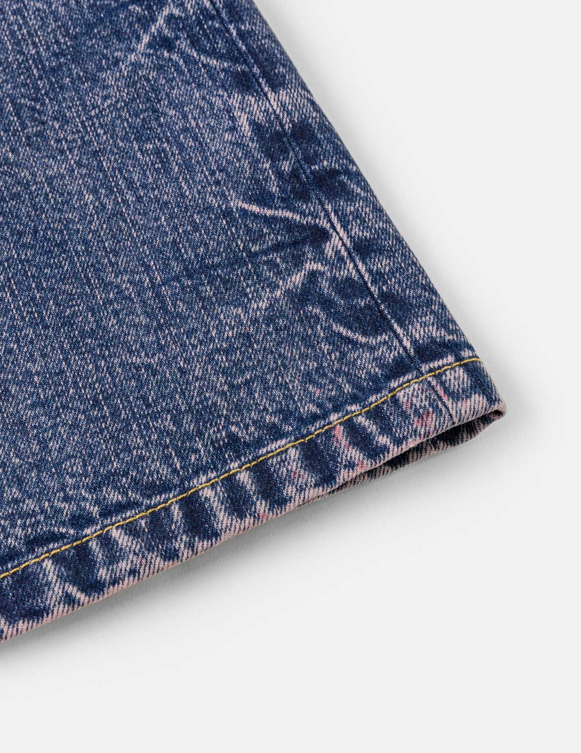 Studded Denim Cargo Skirt