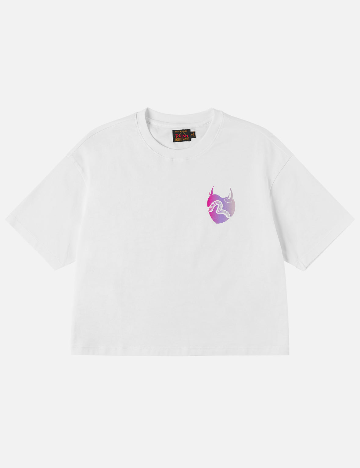 海鷗惡魔心形立體壓紋T恤