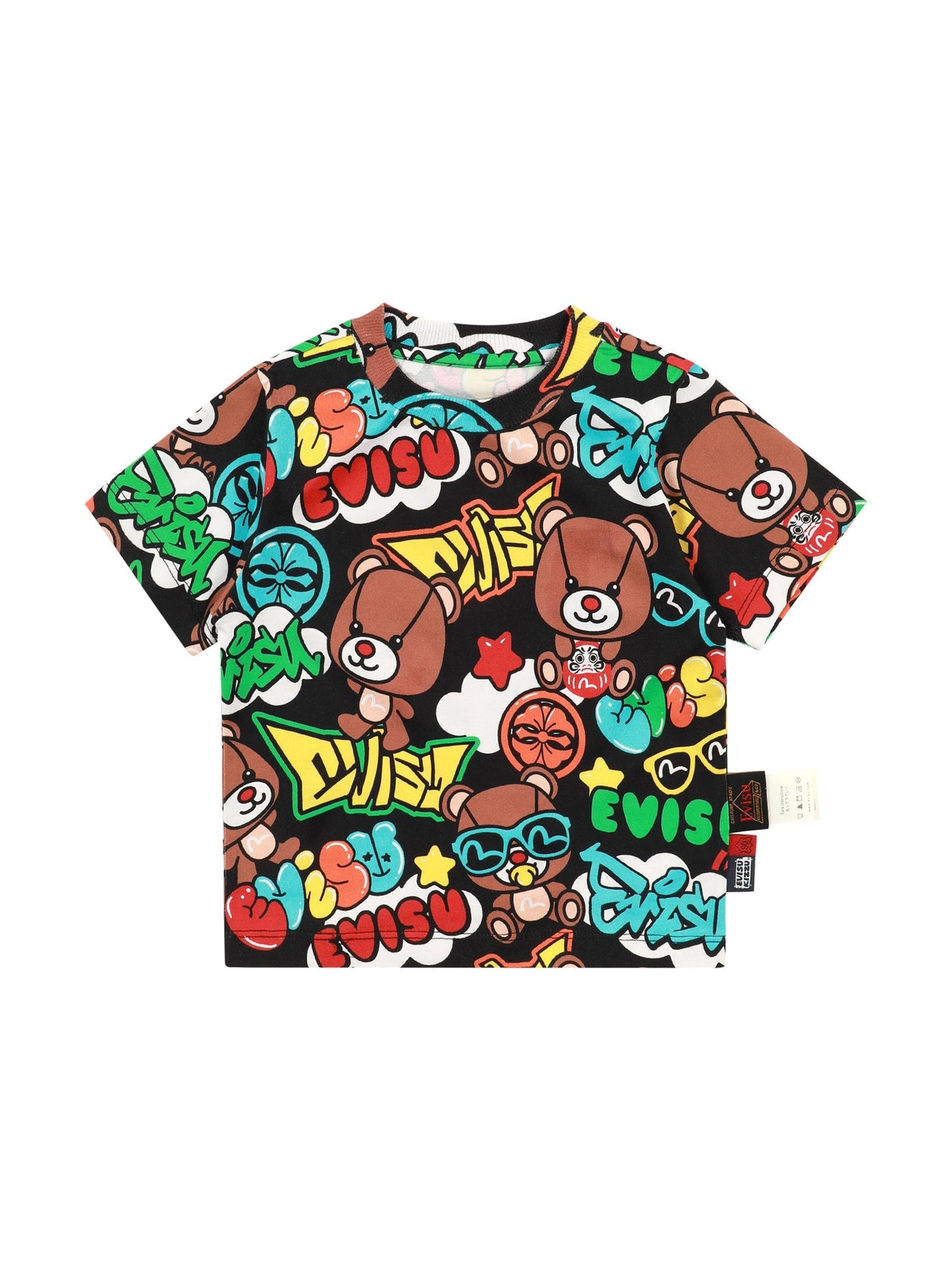 塗鴉風多重印花常規版型T恤