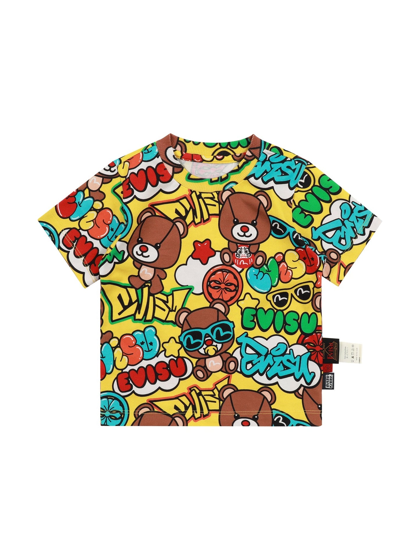 塗鴉風多重印花常規版型T恤