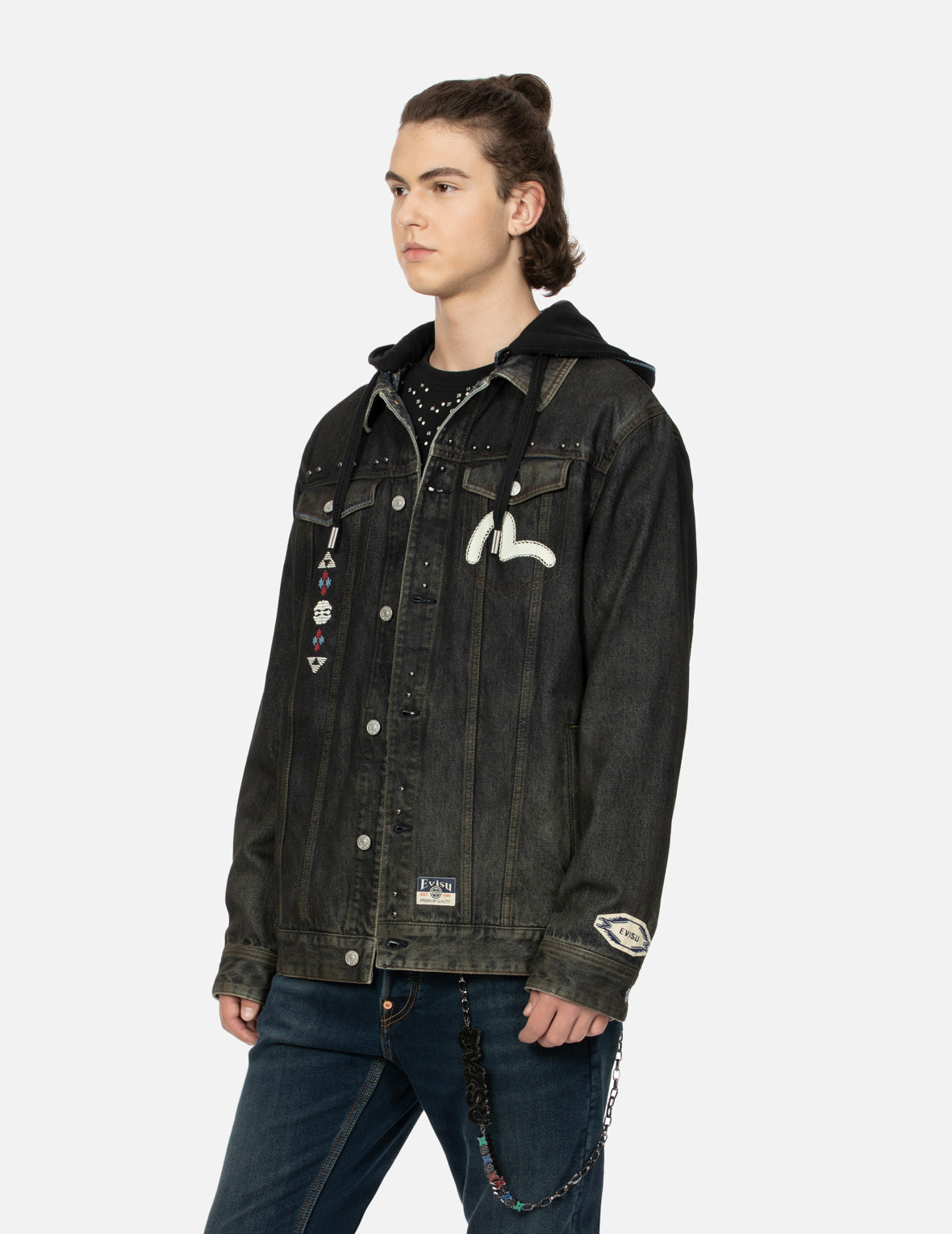 Ethnic-inspired Wheel of Wisdom Print and Embroidery Relax Fit