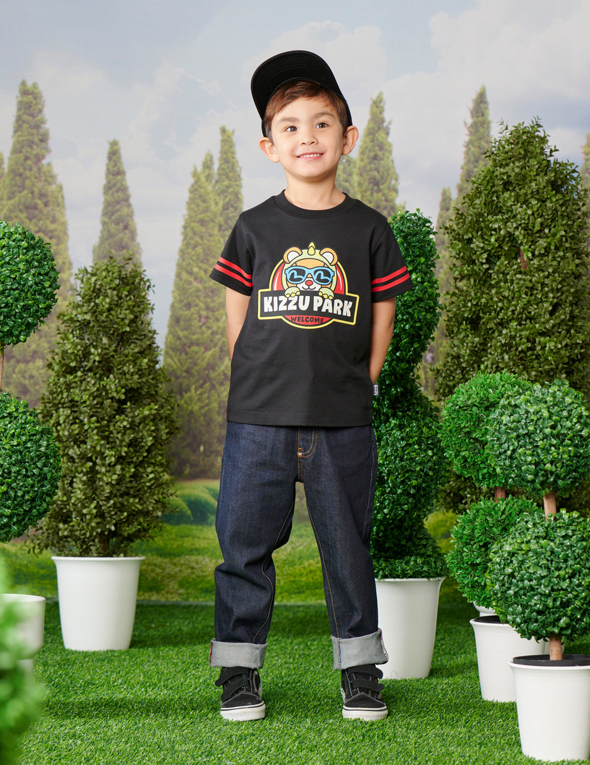 恐龍造型小熊印花常規版型T恤