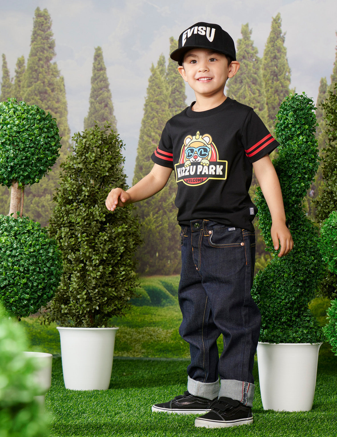 恐龍造型小熊印花常規版型T恤