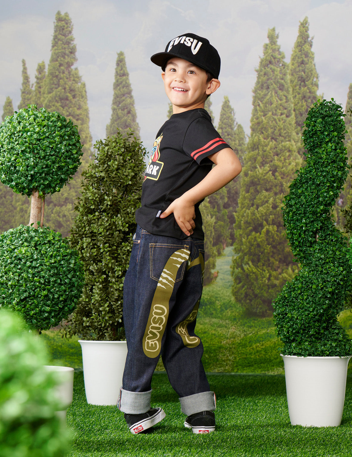 恐龍造型小熊印花常規版型T恤