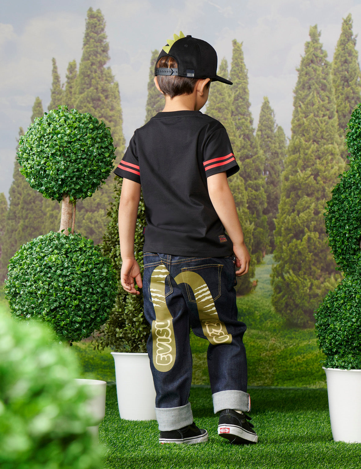 恐龍造型小熊印花常規版型T恤