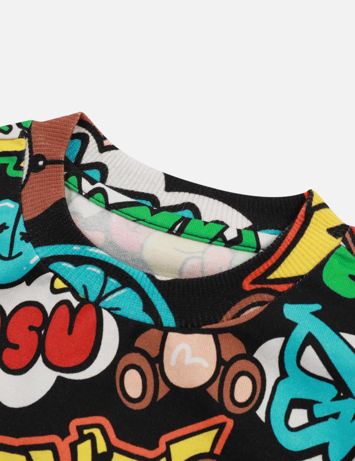 塗鴉風多重印花常規版型T恤